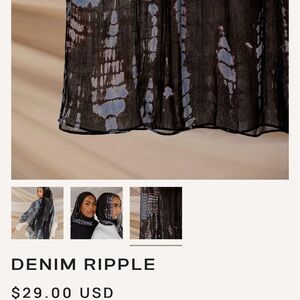 Vela Denim Ripple hijab